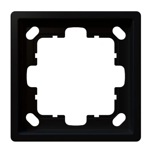 FD1001PBM Рамка на 1 пост (черный матовый) Jasmart FD FD1001PBM