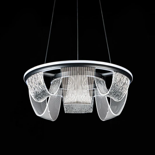 L7706-460 BK Подвесной светильник светодиодный с пультом с регулировкой цветовой температуры LED4U LED4U L7706-460 BK