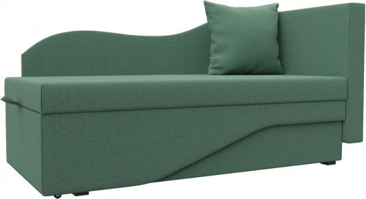 125298 Кушетка Гармония правая (Зеленый/Рогожка) Лига Диванов арт.125298