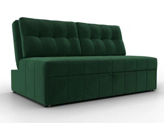 134908 Диван прямой Лига-107 (140) (ЛДСП,Брус,Фанера,Велюр/Зеленый) Лига Диванов 134908