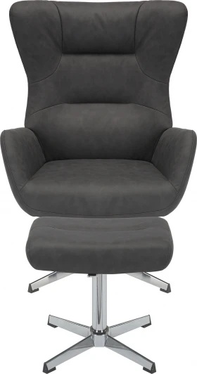 EP Apple А Dark Grey Кресло мягкое Everprof Apple Ткань Темно-серый