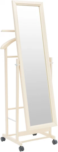 2000000092362 Вешалка с зеркалом Leset Сиэтл (Массив бука,Металл,Пластик/Слоновая кость) арт.2000000092362