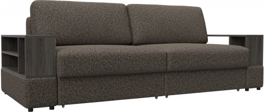 129065 Диван прямой с 2 полками Лига-055 НПБ Лига Диванов (Велюр) арт.129065