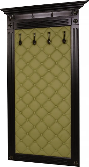 002049 Вешалка в прихожую Сильвия Н3 экокожа оливковый/венге от фабрики Mebelik