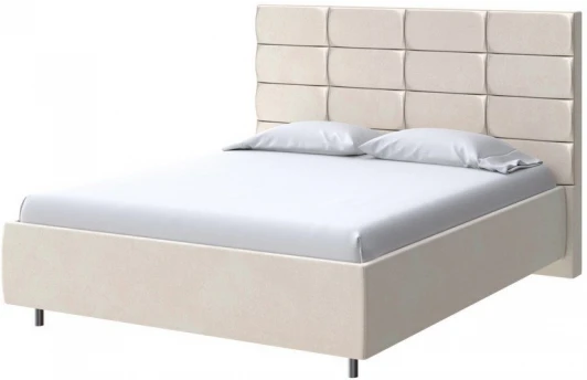 2018097 PROxSON Кровать Shapy без основания (Ткань: Велюр Casa Сахарный) 160x200