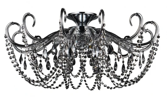 IMPERIA PL6 CHROME/SMOKE Потолочная люстра Crystal Lux IMPERIA PL6 CHROME/SMOKE