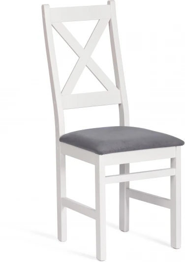 21626 Стул CROSSMAN (комплект) (Шпон/Белый,Серый) Tetchair арт.21626