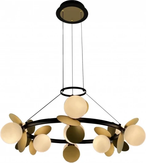 C4641-9 MBK+SGD Подвесной светильник светодиодный с пультом iLedex Savage C4641-9 MBK+SGD (220V, на проводе, шарики)