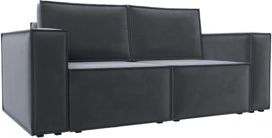 121875 Диван прямой Куба мини (Серый/Велюр) Лига Диванов арт.121875