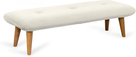 631207 Банкетка Loa ОГОГО (арт.631207), (Велюр/Белый)