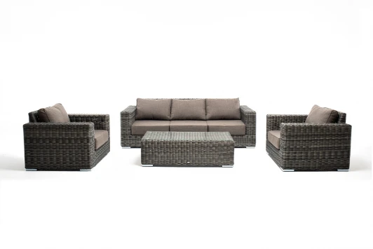 BS3C2T-4-SET graphite Лаунж-зона из искусственного ротанга, цвет графит 4SIS Боно BS3C2T-4-SET graphite