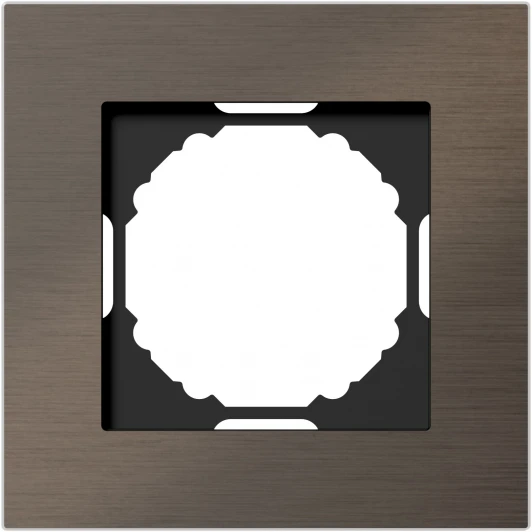 DEN211BRA Рамка 1-я, Natural бронзовый алюминий Donel A07 DEN211BRA