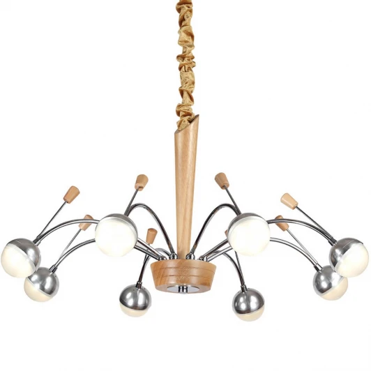 Natura 155.8 Подвесная люстра Lucia Tucci Natura 155.8 (LED, 220V, бук, на цепи)