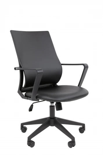CHAIRMAN 545 ЭКО без подголовника Офисное кресло Chairman 545 Россия экокожа черный Б/П