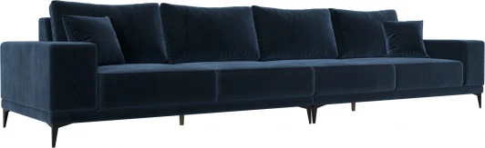 126718 Диван прямой Льюес Лонг Лига Диванов (Велюр) арт.126718