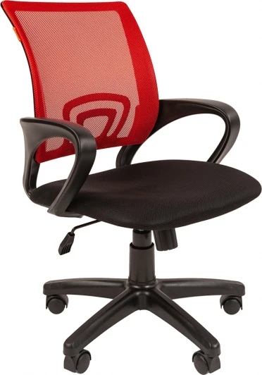 CHAIRMAN 696 black Компьютерное кресло CHAIRMAN 696 black (Пластик,Ткань,Сетка/Красный)