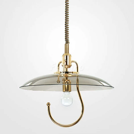 1455 Подвес Alfa Hak, 1 плафон, золото с дымчатым