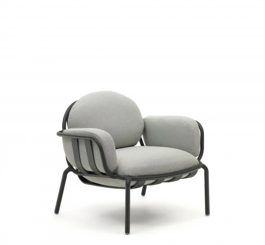 157377 Кресло из ротанга La Forma (ex Julia Grup) Joncols (Серый/ Пенополиуретан)