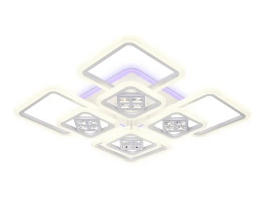 FA289 Потолочная люстра Ambrella Acrylica Ice FA289 (регулировка яркости, LED, 220V, пульт управления, управление смартфоном, умный дом - PC.Lamper)