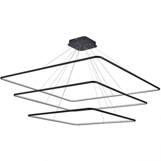 S111024/3SQ 180W Black In Люстра подвесная светодиодная Donolux, 3 плафона, 180W, черный с белым
