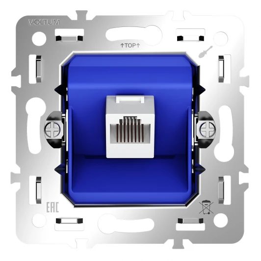 VLS0601M Механизм розетки компьютерной RJ45 Voltum S70 VLS0601M