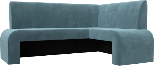 126129 Диван кухонный угловой Кармен правый угол (Бирюзовый/Велюр) Лига Диванов арт.126129