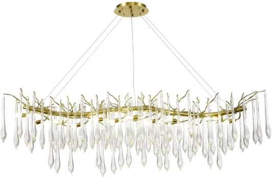 SL1660.213.12 Подвесной светильник ST Luce Teardrops SL1660.213.12 Шампань/Шампань, Прозрачный G9 12*5W 4000K (220V, на тросе)