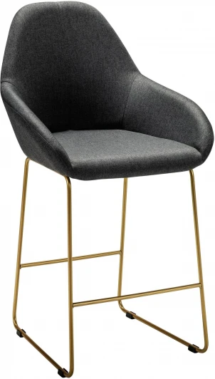 410119136h_ТмСер_золото_ПБ Кресло полубар Kent тёмно-серый/Линк золото R-Home арт.410119136h_ТмСер_золото_ПБ