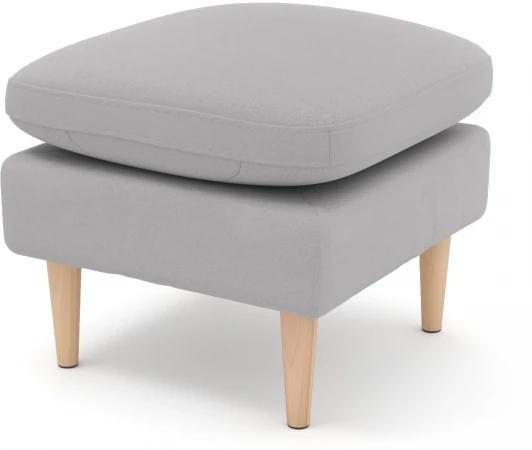 221150 Пуф Arsko Корс светло-серый велюр
