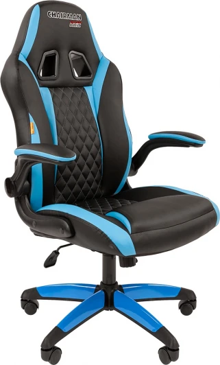 CHAIRMAN GAME 15 Игровые кресла CHAIRMAN GAME 15 (Пластик,Экокожа/Черный,Голубой)