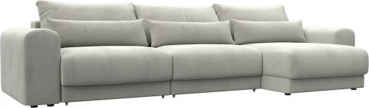 129163 Диван угловой Лига-056 НПБ Лонг угол универсальный Лига Диванов (Велюр) арт.129163