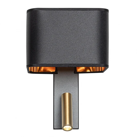 CL704481 Бра с черным абажуром и выключателем с подсветкой для чтения Citilux Dekart CL704481