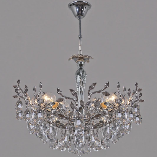 02474-0.4-08A Подвесная люстра хрустальная Reluce 02474-0.4-08A