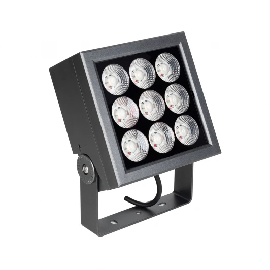 054753 Прожектор светодиодный уличный ALT-BLOCK-S185x185-36W Warm3000 (GR, 15 deg, 230V) (Arlight, IP66 Металл) 054753