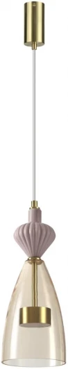 5045/12LC Подвесной светильник каскадный Odeon Light Palleta 5045/12LC античн.бронза/янтарный/металл/стекло/керамика LED 12W 4000К 1400Лм (220V, на проводе)