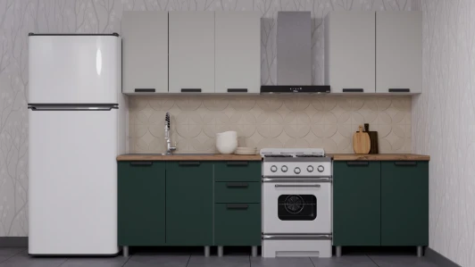 Н00231875 ГК Аленушка 2м Лаванда Керамика/Изумруд,скоба черный,сонома