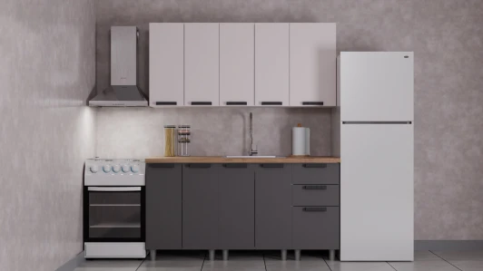 Н00231873 ГК Аленушка 1,6м Лаванда Кашемир/Сталь,скоба черный,сонома