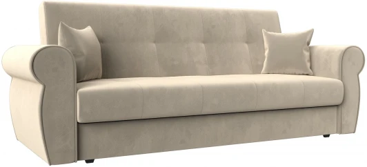 118349 Диван-книжка Лига-019 (Бежевый/Микровельвет) Лига Диванов арт.118349