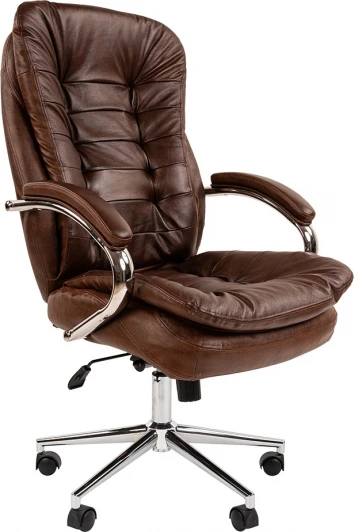 CHAIRMAN 795 Компьютерное кресло CHAIRMAN 795 (Металл,Экокожа/Коричневый)