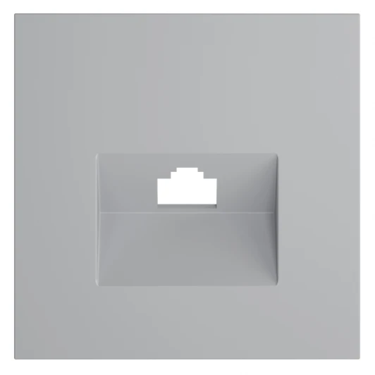 VLS001316 Накладка для розетки компьютерной RJ45 кат.6 (серый) Voltum S70 VLS001316