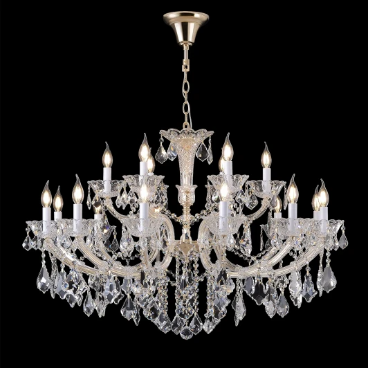 CRISTELLE SP12+6 GOLD Подвесная люстра Crystal Lux CRISTELLE SP12+6 GOLD