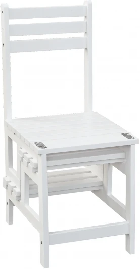 007753 Стул-стремянка Массив снег от фабрики Mebelik