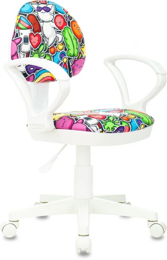 KD-3/WH/ARM/MASKARAD Кресло детское Бюрократ KD-3/WH/ARM мультиколор маскарад крестовина пластик пластик белый