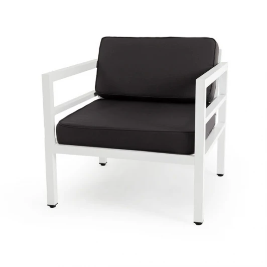 EST-A-001 white Кресло интерьерное, каркас из алюминия 4SIS Эстелья EST-A-001 white