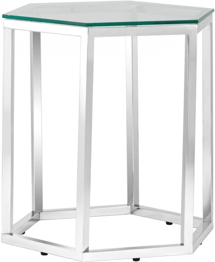 УТ000004638 Журнальный стол Stool Group ГЕКС серебро УТ000004638