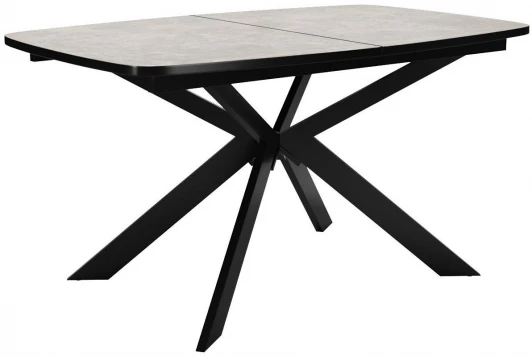 00-00065903 Стол DikLine B140 хромикс белый, опоры черные