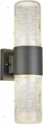 32410W Светильник настенный уличный Globo Nina, 2 плафона, антрацит с прозрачным