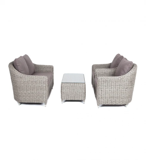 KPS2C2TJ-4-SET-TW graphite Лаунж-зона из искусственного ротанга (гиацинт), цвет серый 4SIS Кон Панна KPS2C2TJ-4-SET-TW graphite