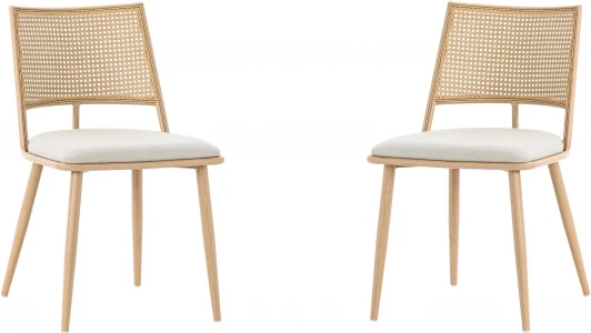 HSBI_DC2245_beige_2 Набор из 2 стульев Unity Echo Hesby Текстиль/Молочный арт.HSBI_DC2245_beige_2