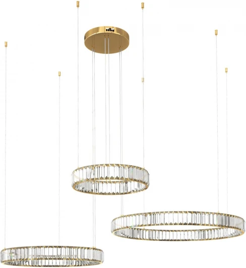 10135/3 Gold Подвесной светильник Crystal ring 10135/3 Gold Loft It (LED, 220V, на тросе)
